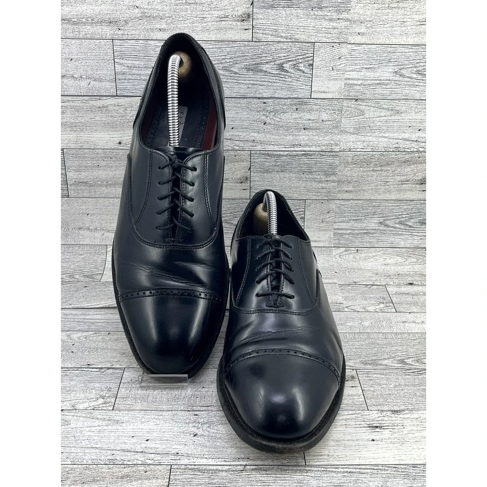 Florsheim Shoes Mens Size 10.5 D Cap Toe Oxford Dress Leather Classic Lace Up